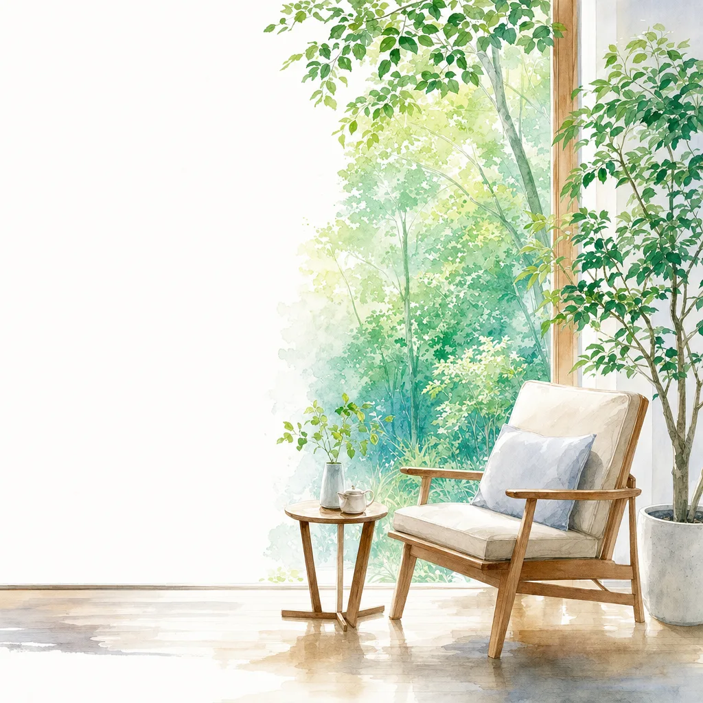雨上がりの緑豊かな森 0597。自然をテーマにした、広告・Web・記事制作に使いやすい素材です。