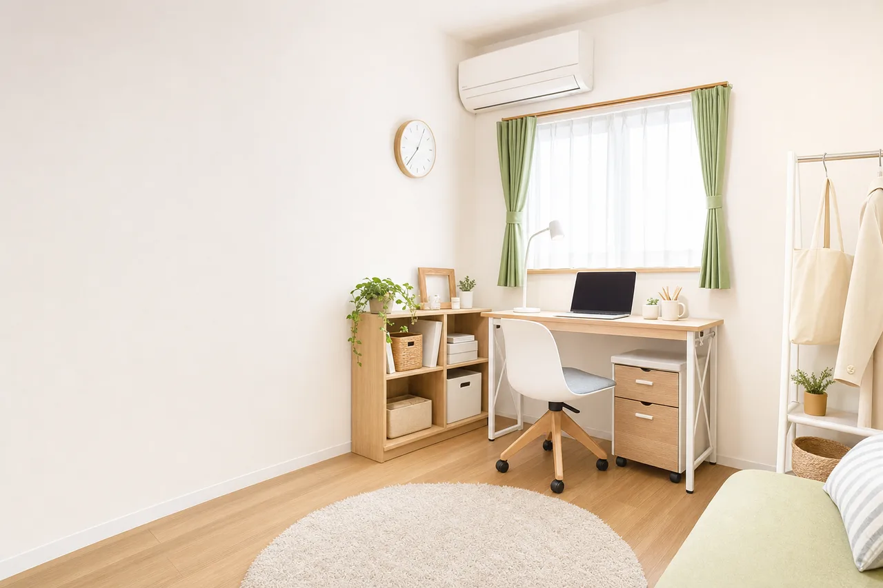 機能的な小さな部屋 0602。住宅・建築をテーマにした、広告・Web・記事制作に使いやすい素材です。