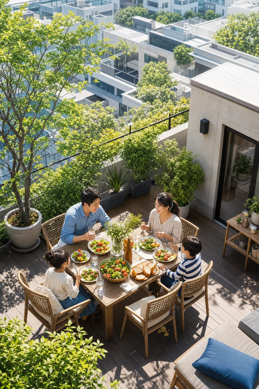 彩り豊かな健康的な料理 0608。食べ物をテーマにした、広告・Web・記事制作に使いやすい素材です。