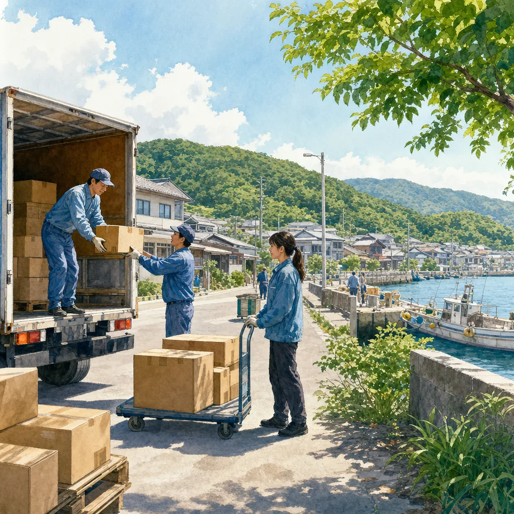 物流現場の協働 0630。ビジネスをテーマにした、広告・Web・記事制作に使いやすい素材です。