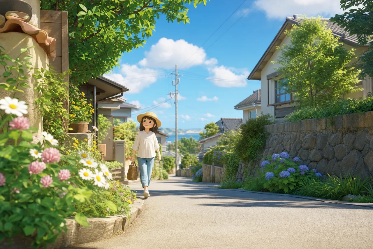 身近な草花のある景色 0633。自然をテーマにした、広告・Web・記事制作に使いやすい素材です。