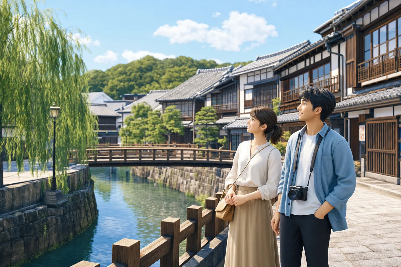 歴史ある街並みの観光 0634。旅行をテーマにした、広告・Web・記事制作に使いやすい素材です。