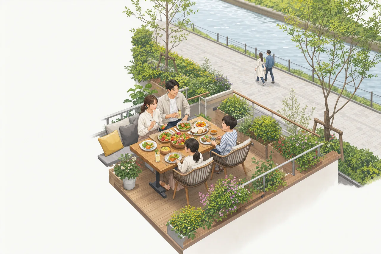 彩り豊かな健康的な料理 0668。食べ物をテーマにした、広告・Web・記事制作に使いやすい素材です。