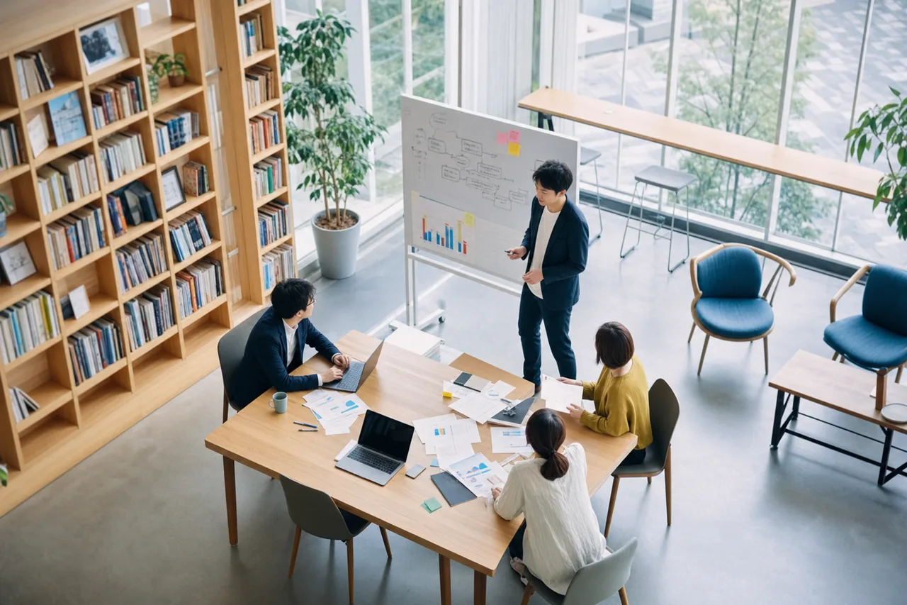 社会人のリスキリング 0673。教育をテーマにした、広告・Web・記事制作に使いやすい素材です。