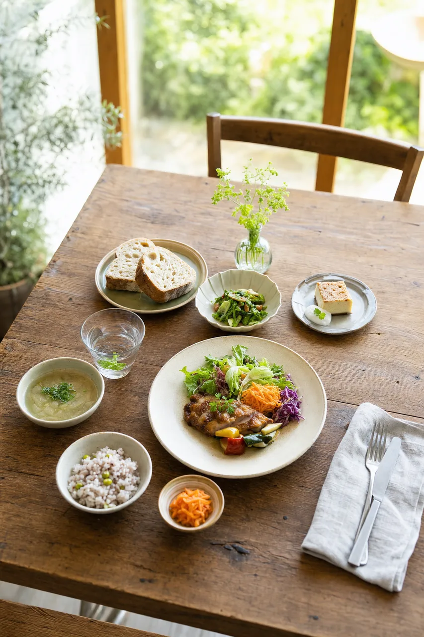地域の食材を使った料理 0680。食べ物をテーマにした、広告・Web・記事制作に使いやすい素材です。