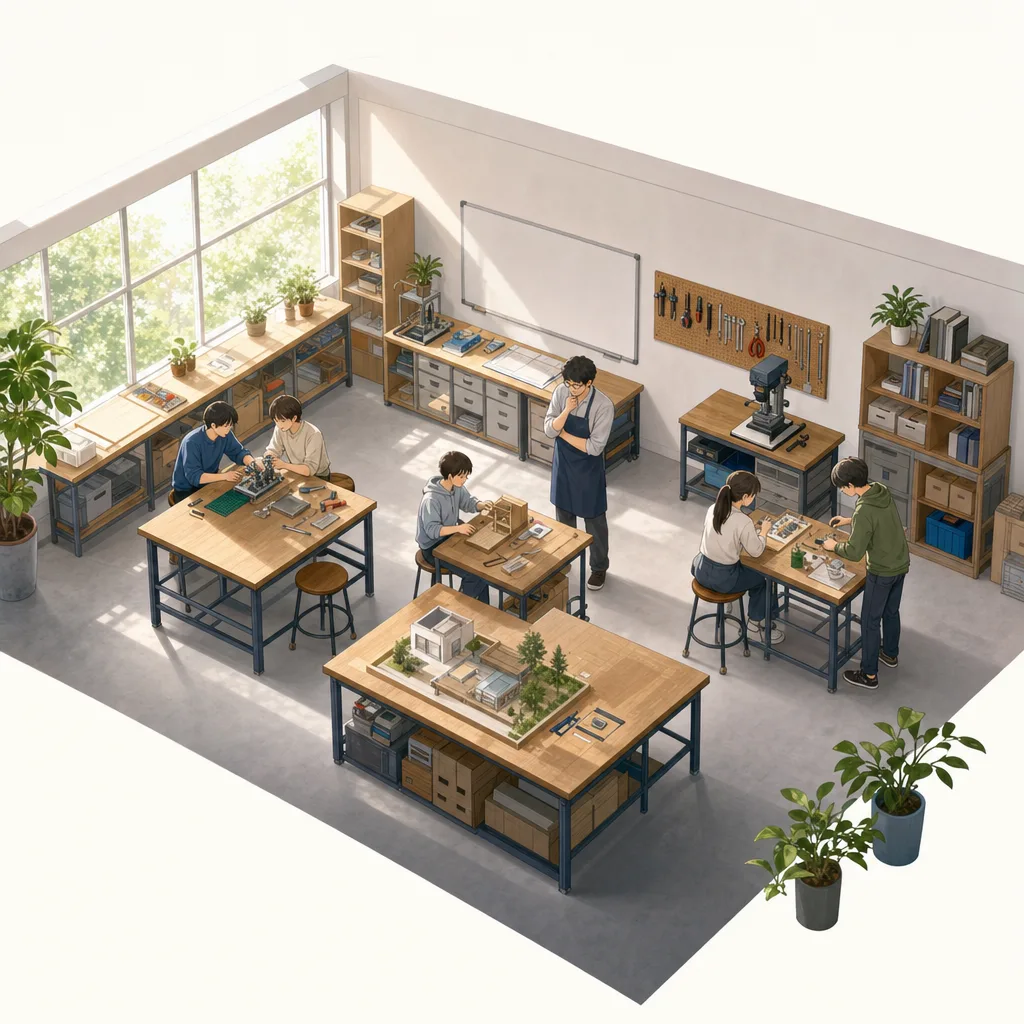 ものづくりを学ぶ教室 0697。教育をテーマにした、広告・Web・記事制作に使いやすい素材です。