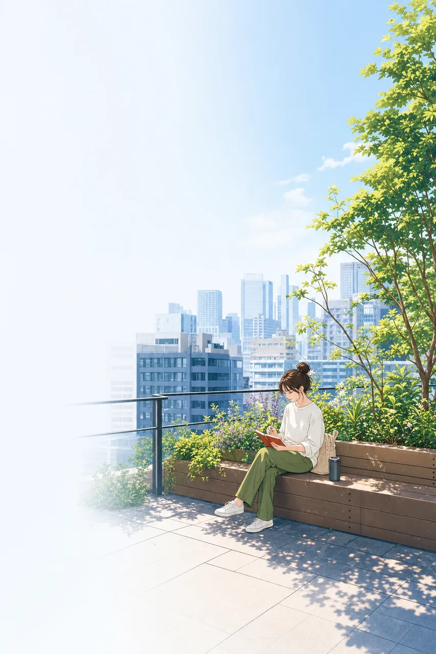 趣味を楽しむ一人時間 0727。ライフスタイルをテーマにした、広告・Web・記事制作に使いやすい素材です。