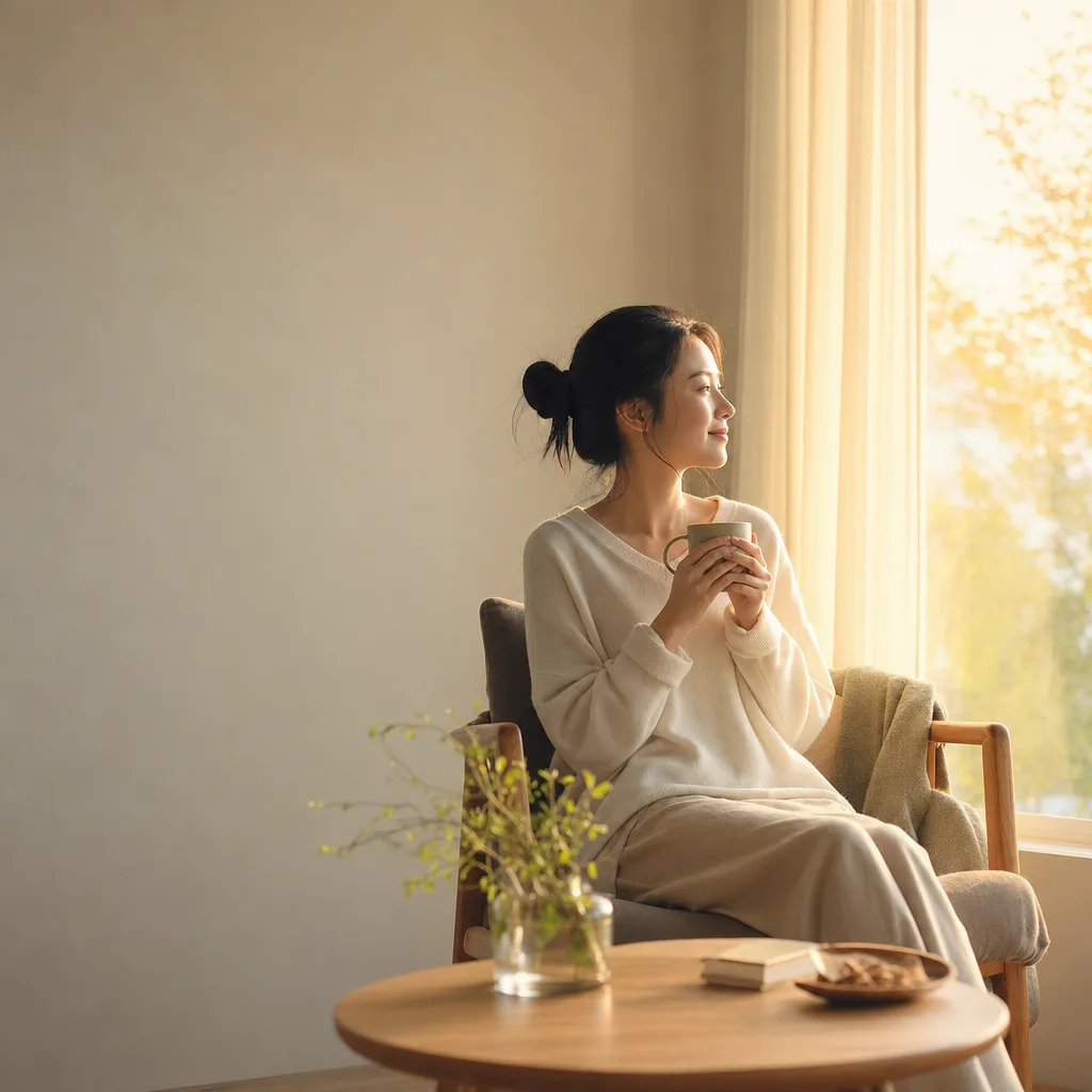 心の健康を整える時間 0732。健康・医療をテーマにした、広告・Web・記事制作に使いやすい素材です。