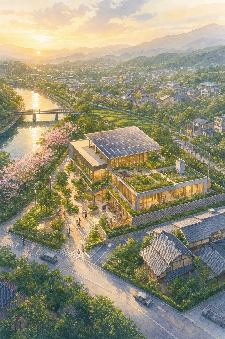 環境に配慮した建築 0746。住宅・建築をテーマにした、広告・Web・記事制作に使いやすい素材です。