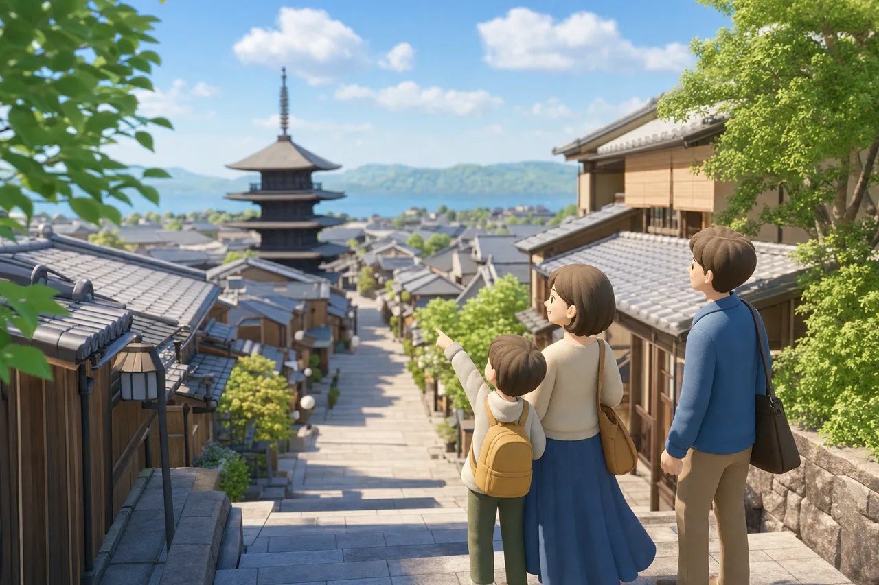 歴史ある街並みの観光 0814。旅行をテーマにした、広告・Web・記事制作に使いやすい素材です。