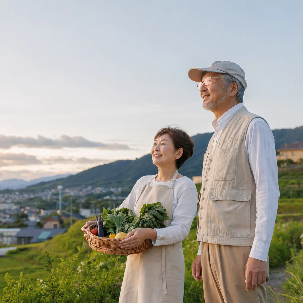 地域で生き生きと活動するシニア（Webサイト用）。地域で生き生きと活動するシニアをテーマに、Webサイト用として使いやすく構成した商用AI素材です。