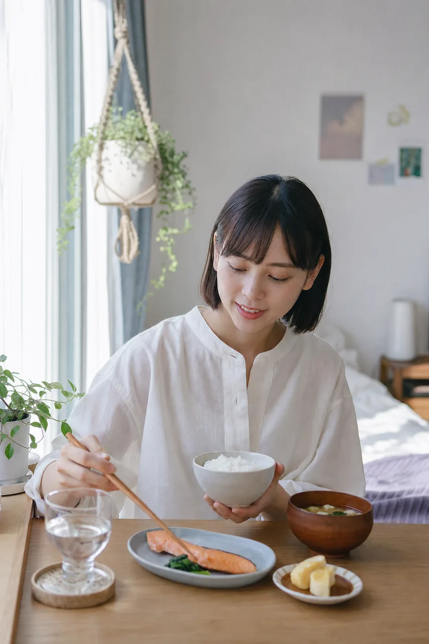 一人暮らしのコンパクトな日常（縦型コンテンツ用）。一人暮らしのコンパクトな日常をテーマに、縦型コンテンツ用として使いやすく構成した商用AI素材です。