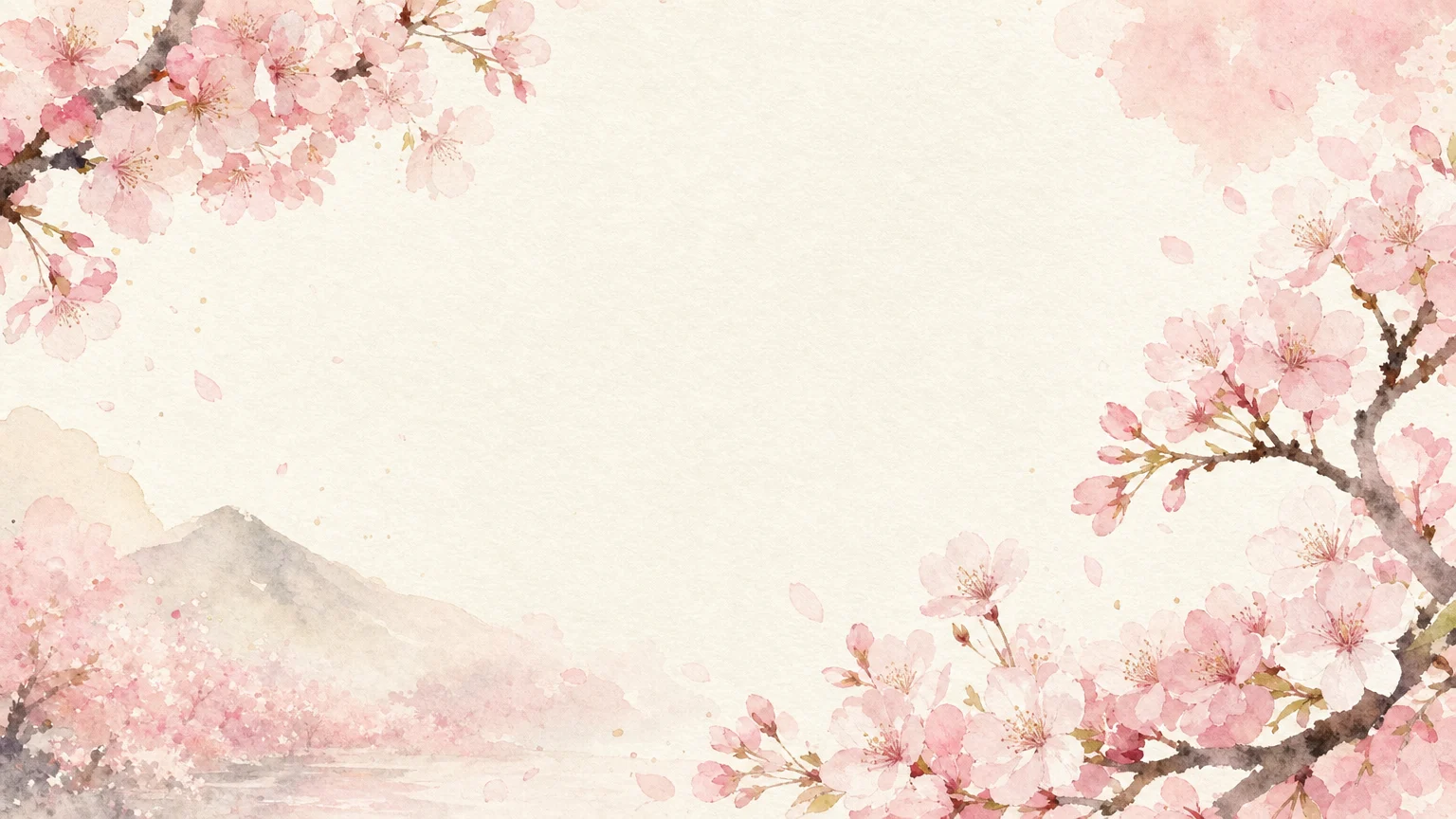 やさしい春の背景 01。やさしい春の背景をテーマにした、商用制作で使いやすいAI素材です。