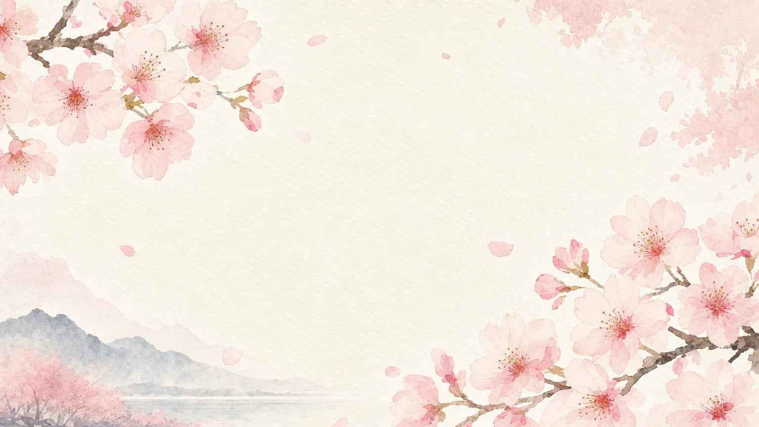 やさしい春の背景 03。やさしい春の背景をテーマにした、商用制作で使いやすいAI素材です。