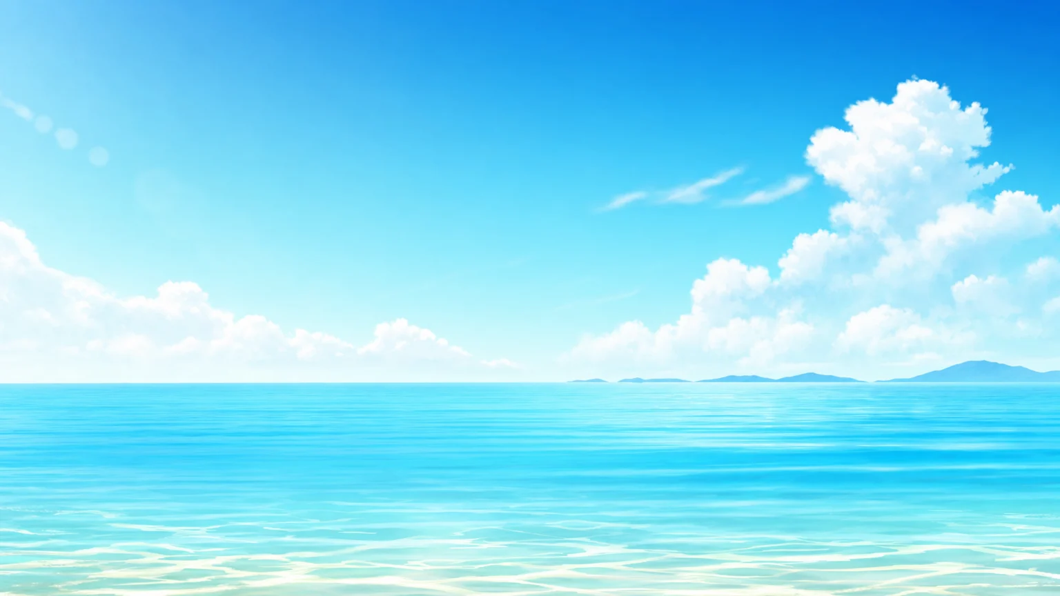 爽やかな夏の背景 04。爽やかな夏の背景をテーマにした、商用制作で使いやすいAI素材です。