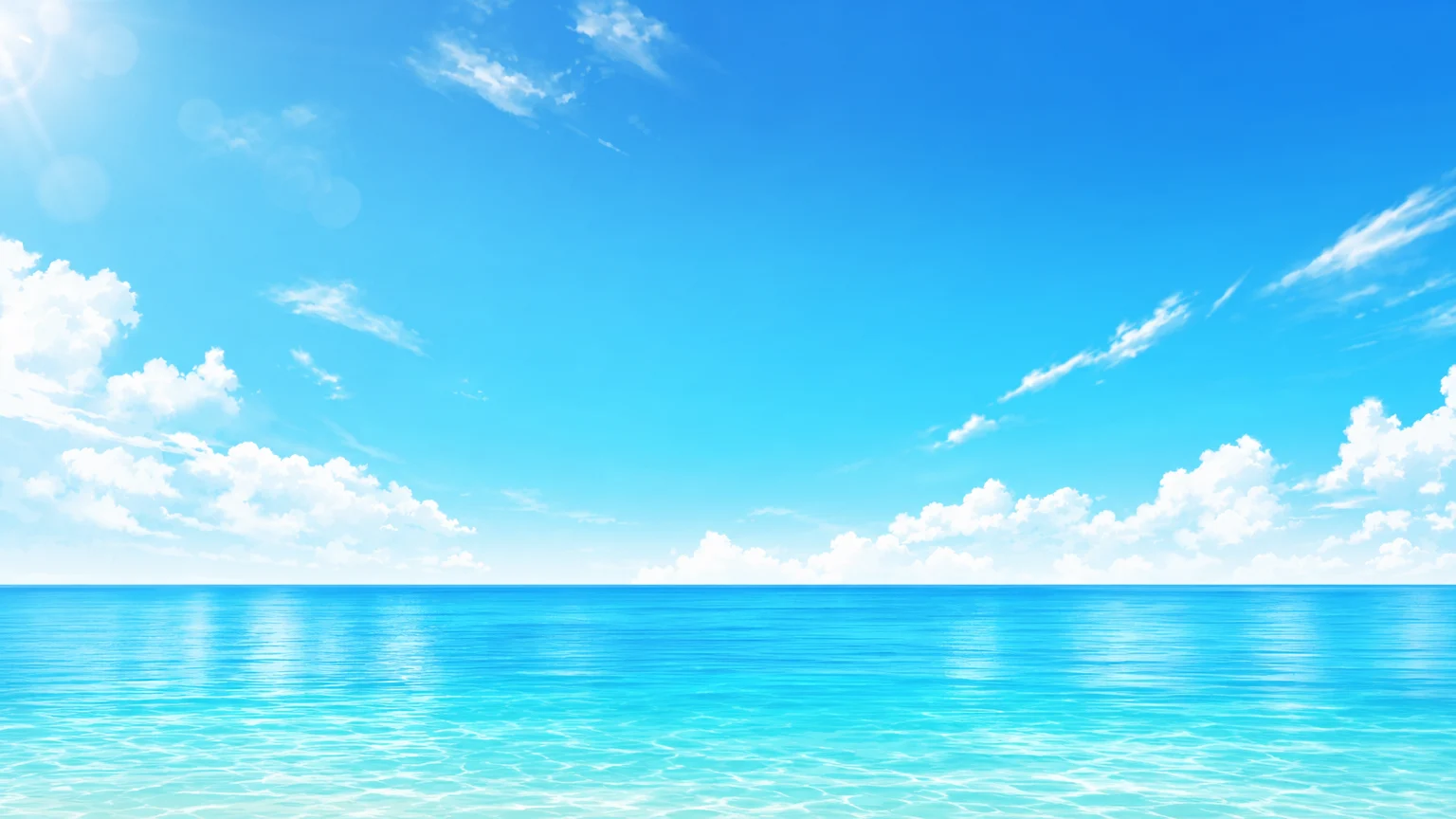 爽やかな夏の背景 08。爽やかな夏の背景をテーマにした、商用制作で使いやすいAI素材です。