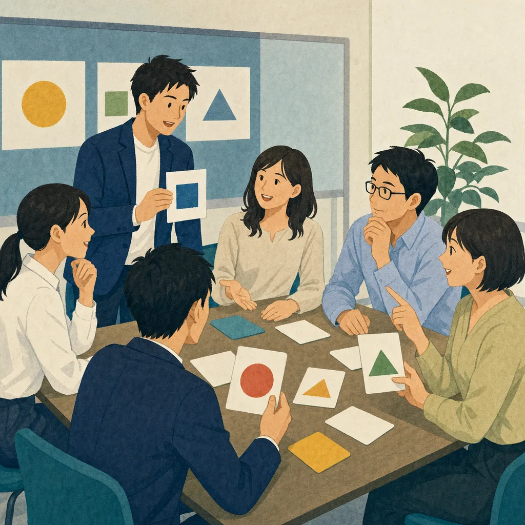 コンプライアンス研修に参加する日本人（編集記事向け）。コンプライアンス研修、企業倫理、社内研修、法令遵守の記事や案内に使える商用素材です。