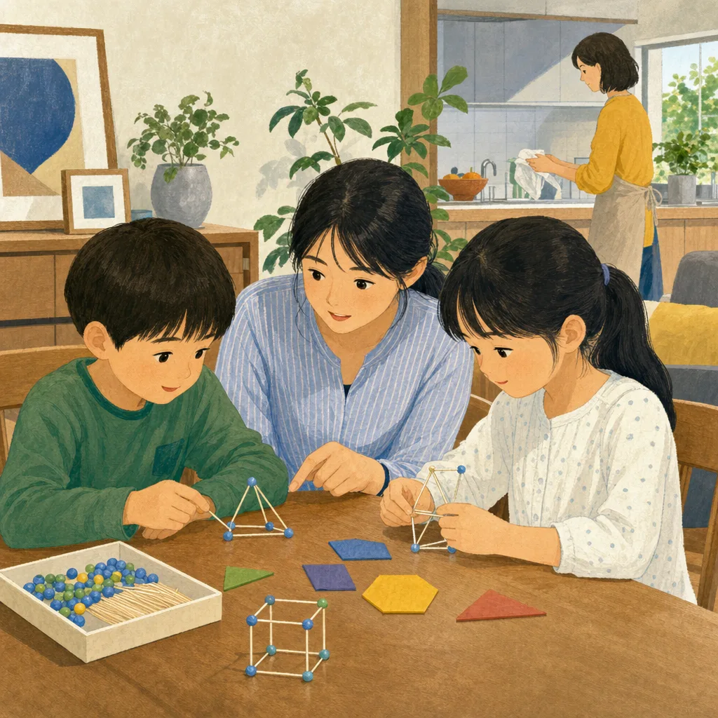 家庭教師と学ぶ日本人の生徒（編集記事向け）。家庭教師、個別指導、家庭学習、教育支援の記事に使える素材です。