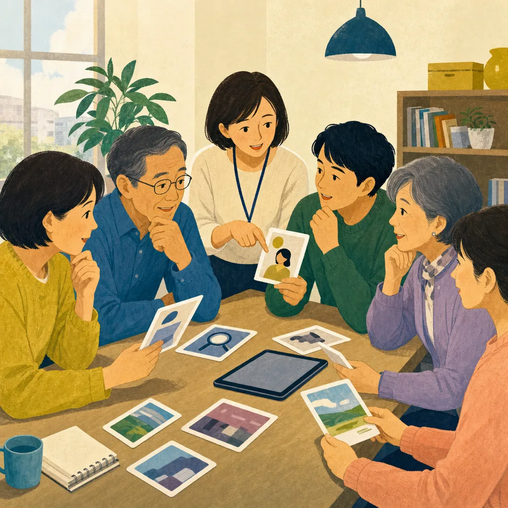 情報リテラシーを学ぶ日本人（編集記事向け）。情報リテラシー、メディア教育、情報確認、学習向け素材です。