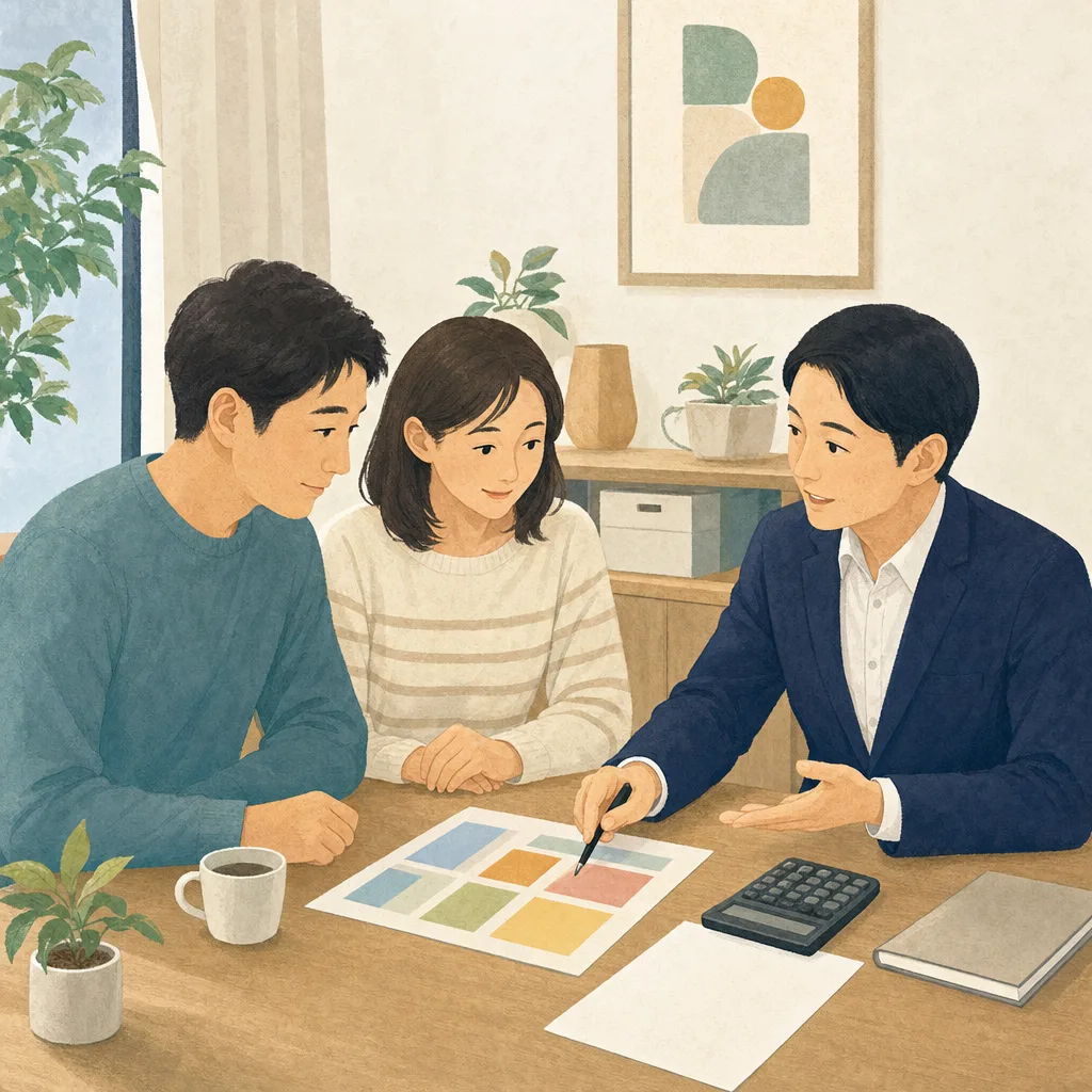 家計を支援する日本人ファイナンシャルプランナー（編集記事向け）。ファイナンシャルプランナー、家計相談、資産形成の記事向け素材です。