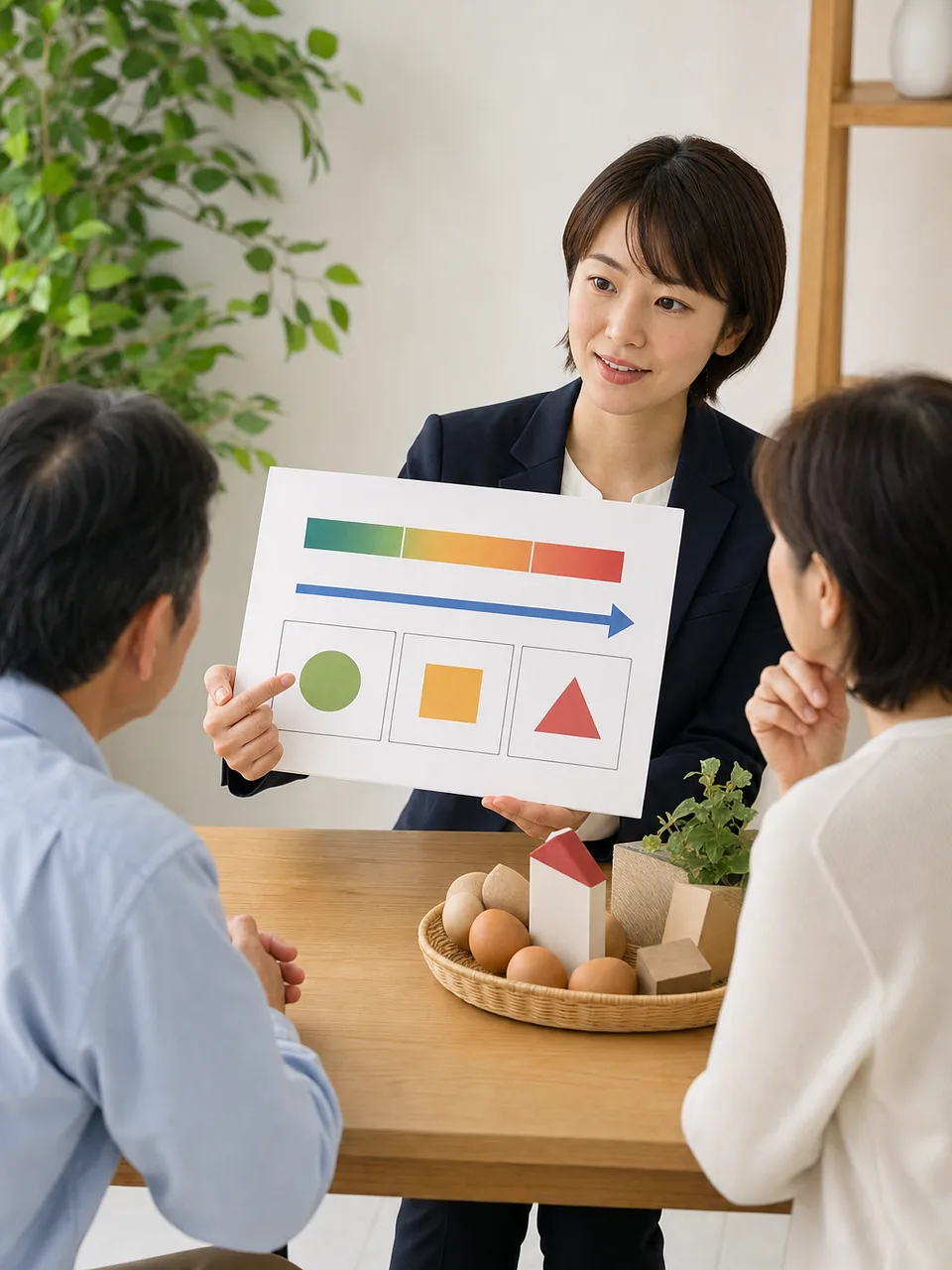 資産運用を学ぶ日本人初心者（自然な縦位置写真）。投資初心者講座、金融教育、資産運用、分散投資の記事や案内に使える商用素材です。