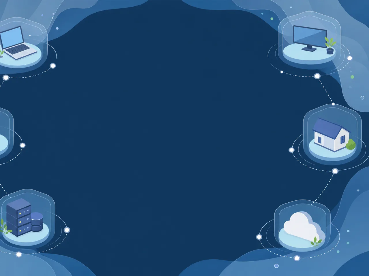 落ち着いたセキュリティ背景（フレームイラスト）。セキュリティ背景、情報保護、ネットワーク、IT向け素材です。