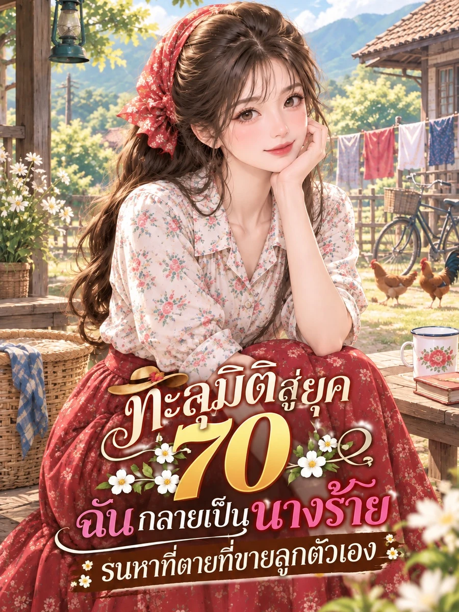 ปก ทะลุมิติสู่ยุค 70 ฉันกลายเป็นนางร้ายรนหาที่ตายที่ขายลูกตัวเอง