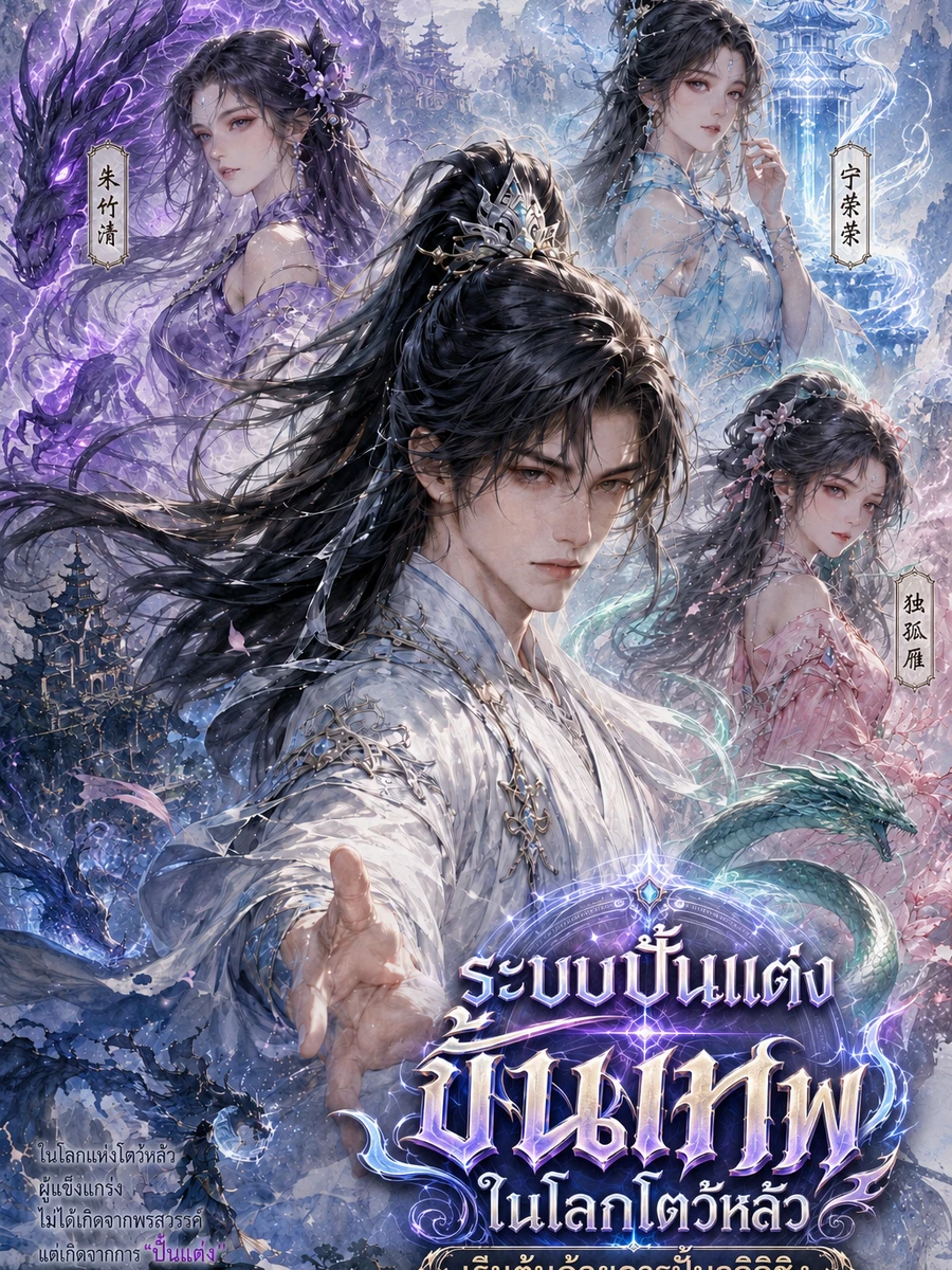 ปก ระบบปั้นแต่งขั้นเทพในโลกโตว้หลัว : เริ่มต้นด้วยการปั้นจูจู๋ชิง