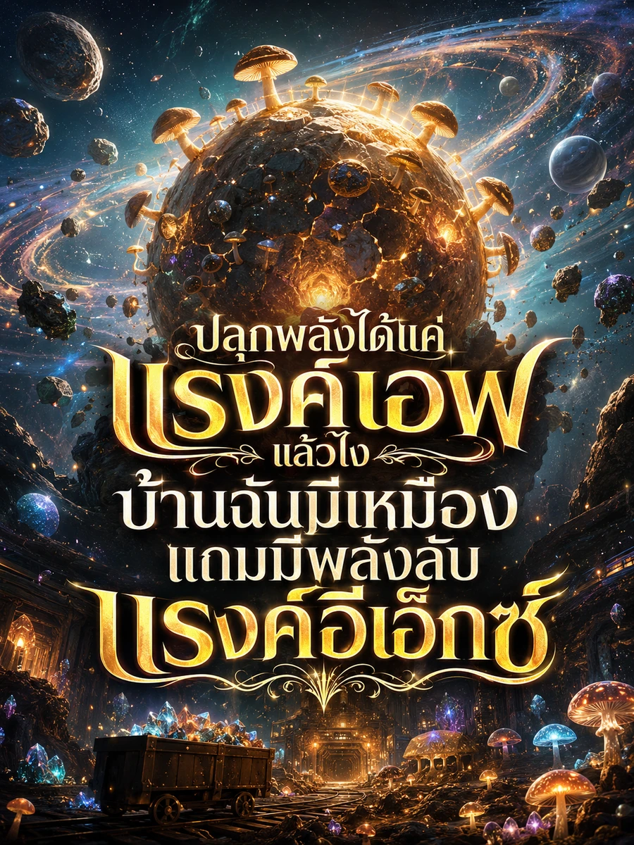 ปก ปลุกพลังได้แค่แรงค์เอฟแล้วไง บ้านฉันมีเหมืองแถมมีพลังลับแรงค์อีเอ็กซ์