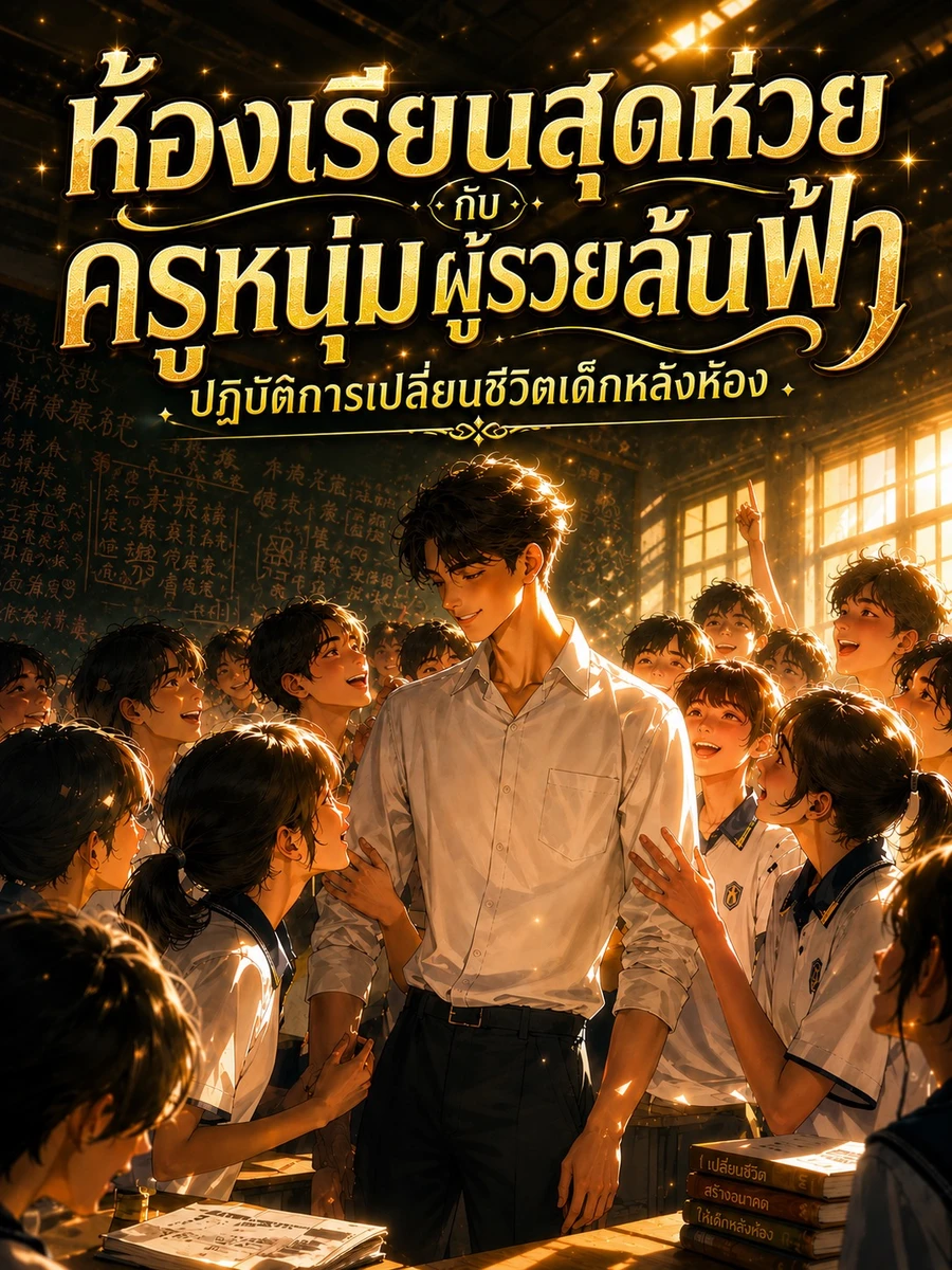 ปก ห้องเรียนสุดห่วยกับครูหนุ่มผู้รวยล้นฟ้า: ปฏิบัติการเปลี่ยนชีวิตเด็กหลังห้อง