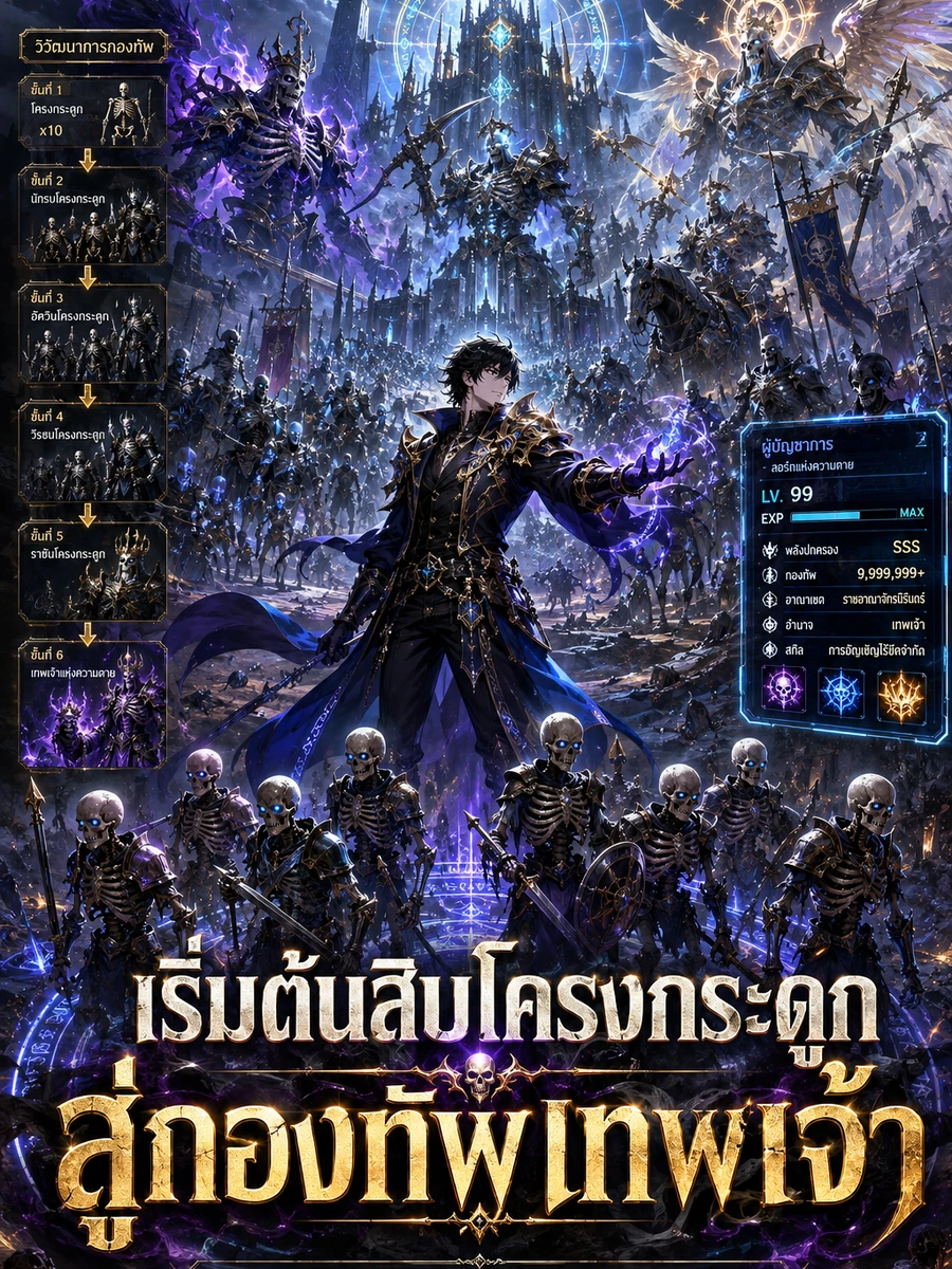 ปก เริ่มต้นสิบโครงกระดูก สู่กองทัพเทพเจ้า