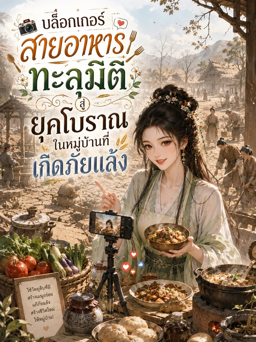 ปก สตรีบล็อกเกอร์ยอดเชฟกู้ภัยแล้งยุคโบราณ