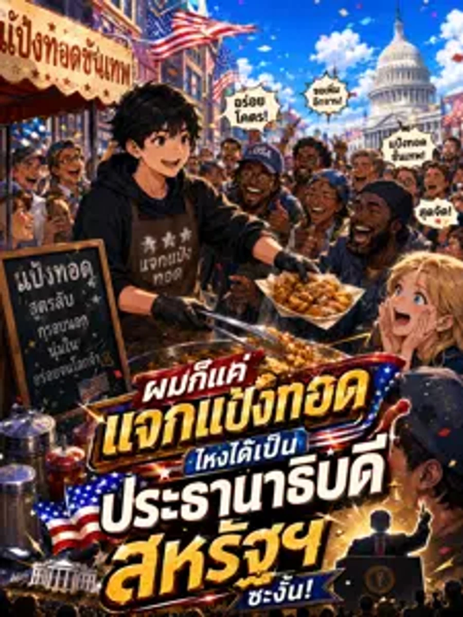ปก ผมก็แค่แจกแป้งทอด ไหงได้เป็นประธานาธิบดีสหรัฐฯ ซะงั้น!
