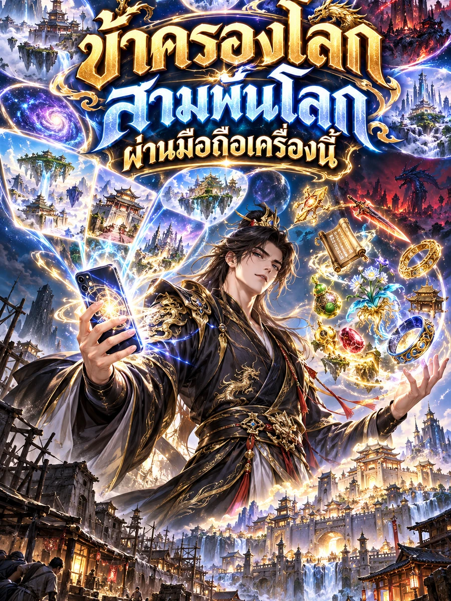ปก ข้าครองโลก สามพันโลก ผ่านมือถือเครื่องนี้