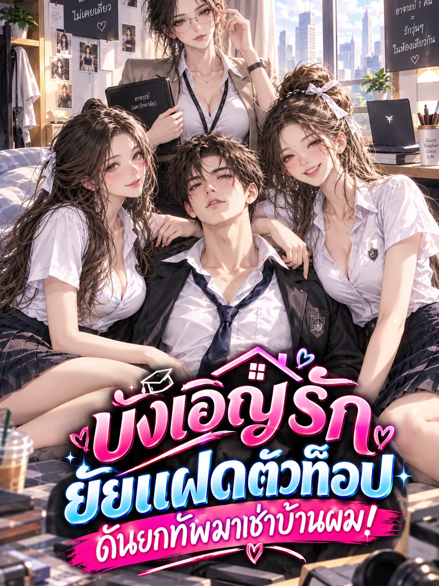 ปก บังเอิญรัก ยัยแฝดตัวท็อป ดันยกทัพมาเช่าบ้านผม!