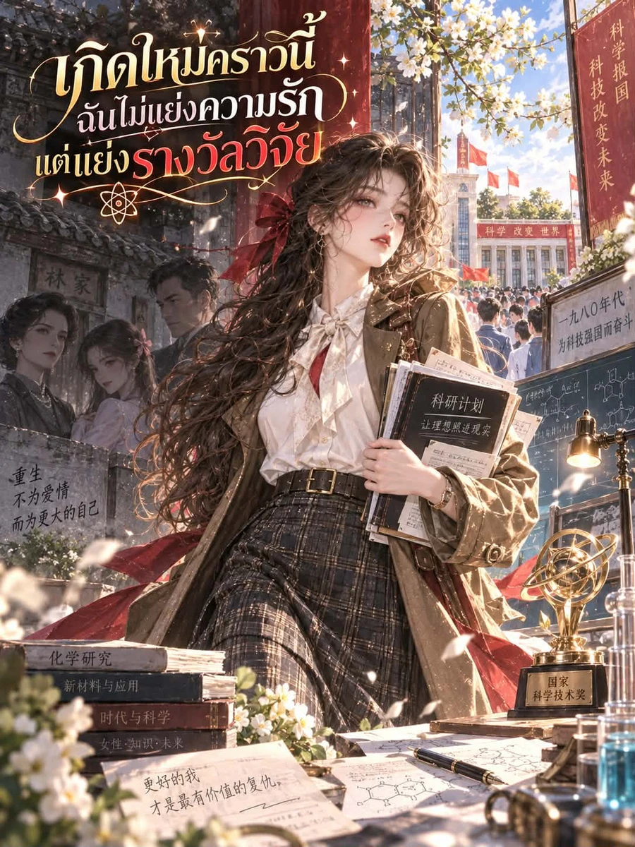 ปก (จบแล้ว) เกิดใหม่คราวนี้ ฉันไม่แย่งความรัก แต่แย่งรางวัลวิจัย