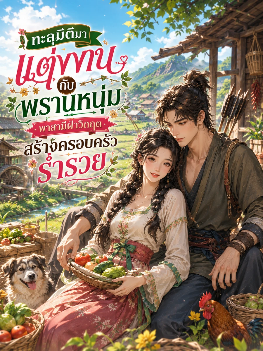 ปก [จบ] ทะลุมิติ แต่งงานกับพรานหนุ่ม พาสามีฝ่าวิกฤตสร้างครอบครัวร่ํารวย