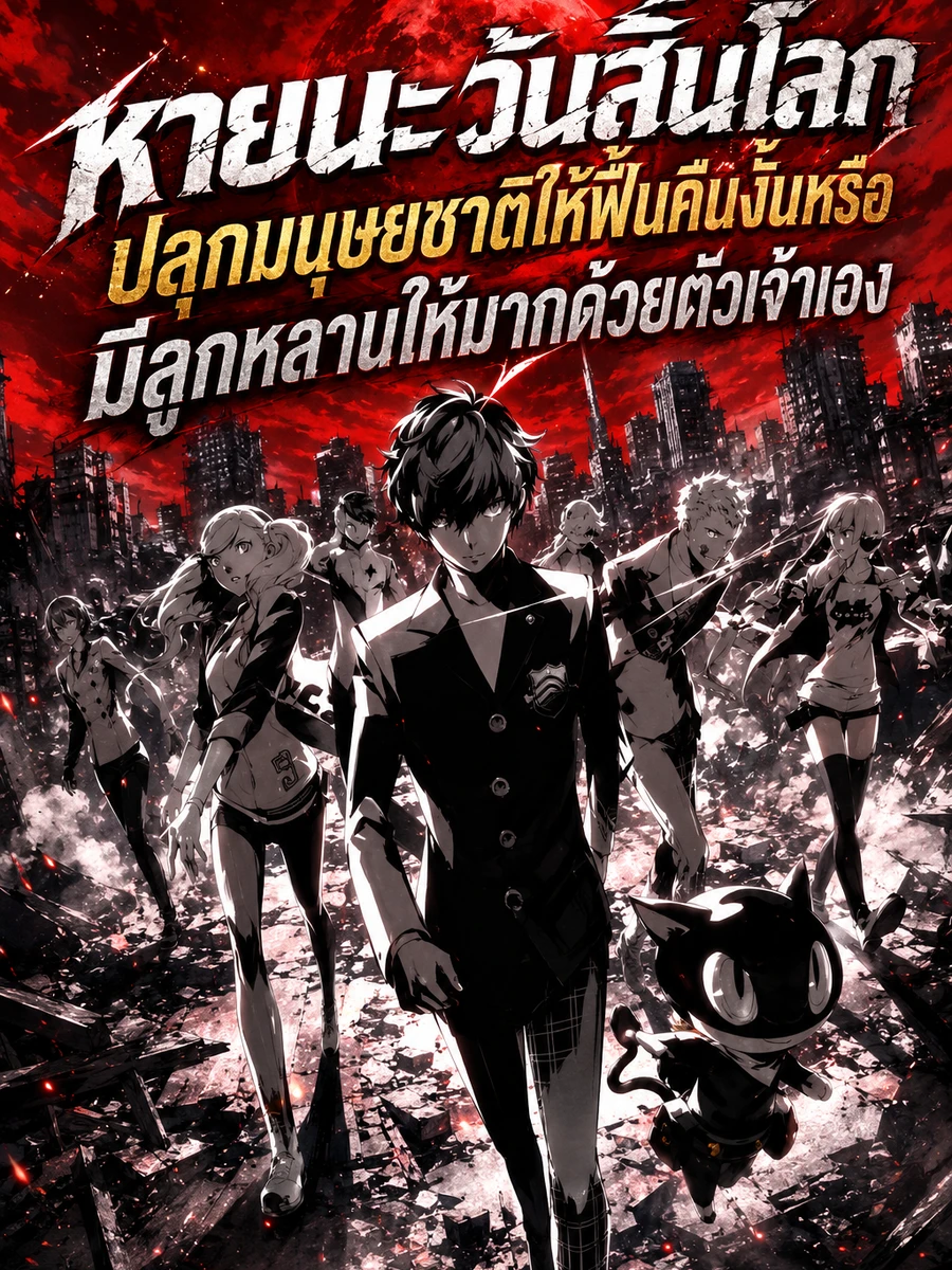 ปก หายนะวันสิ้นโลก ปลุกมนุษยชาติให้ฟื้นคืนงั้นหรือ มีลูกหลานให้มากด้วยตัวเจ้าเอง
