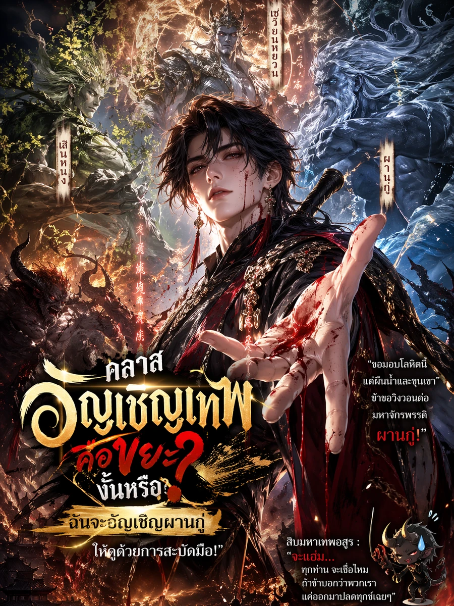 ปก คลาสอัญเชิญเทพคือขยะงั้นหรือ? ฉันจะอัญเชิญผานกู่ให้ดูด้วยการสะบัดมือ!