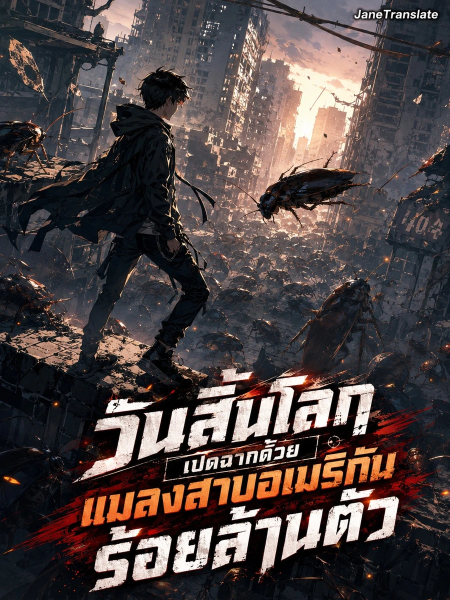 ปก วันสิ้นโลก: เปิดฉากด้วยแมลงสาบอเมริกันร้อยล้านตัว