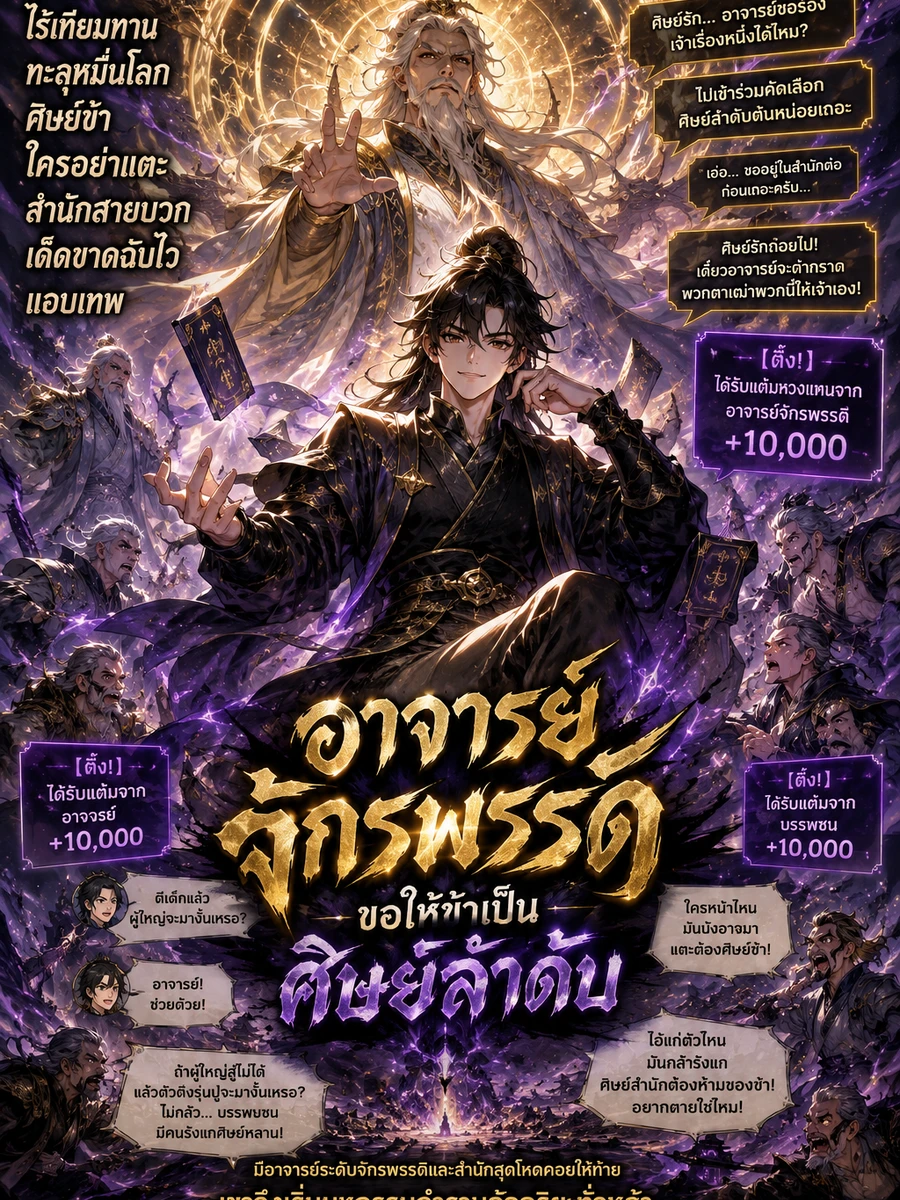 ปก อาจารย์จักรพรรดิ ขอให้ข้าเป็นศิษย์ลําดับ