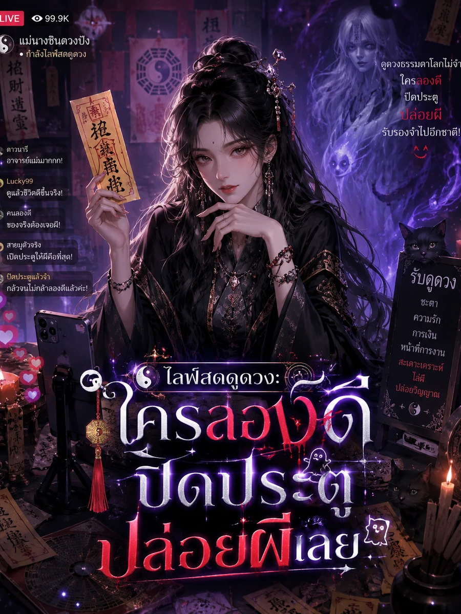 ปก ไลฟ์สดดูดวง:ใครลองดี ปิดประตูปล่อยผีเลย!