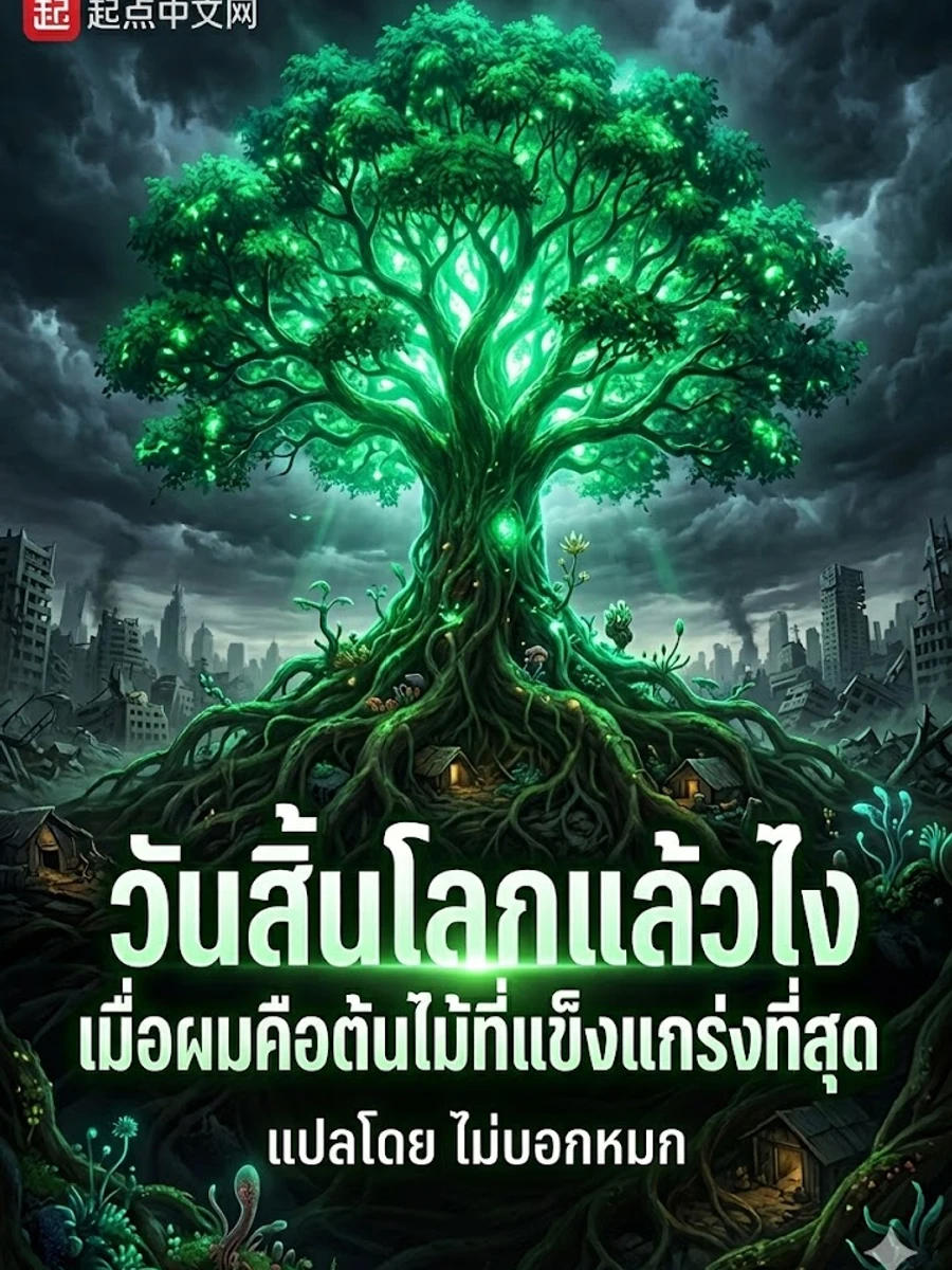 ปก วันสิ้นโลกแล้วไง เมื่อผมคือต้นไม้ที่แข็งแกร่งที่สุด
