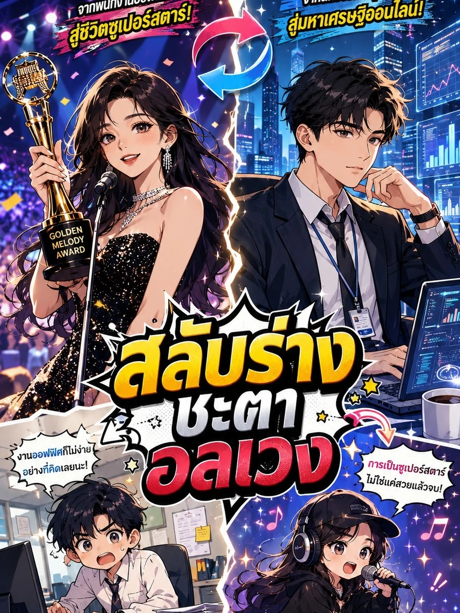 ปก สลับร่างชะตาอลเวง