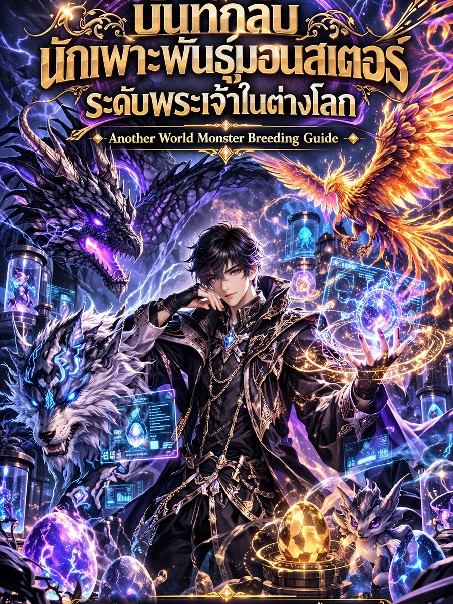 ปก บันทึกลับนักเพาะพันธุ์มอนสเตอร์ระดับพระเจ้าในต่างโลก