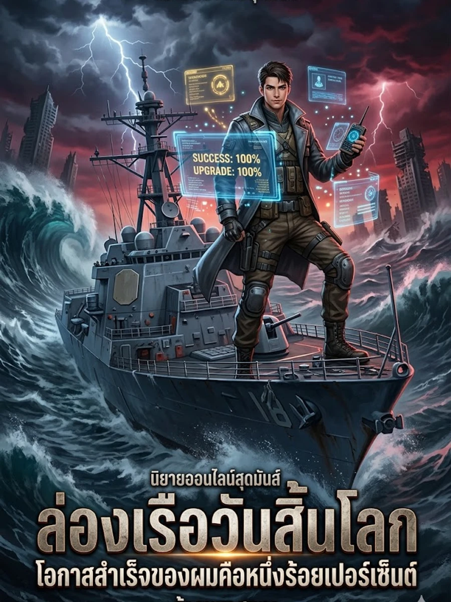 ปก ล่องเรือวันสิ้นโลก: โอกาสสําเร็จของผมคือหนึ่งร้อยเปอร์เซ็นต์ [จบ]