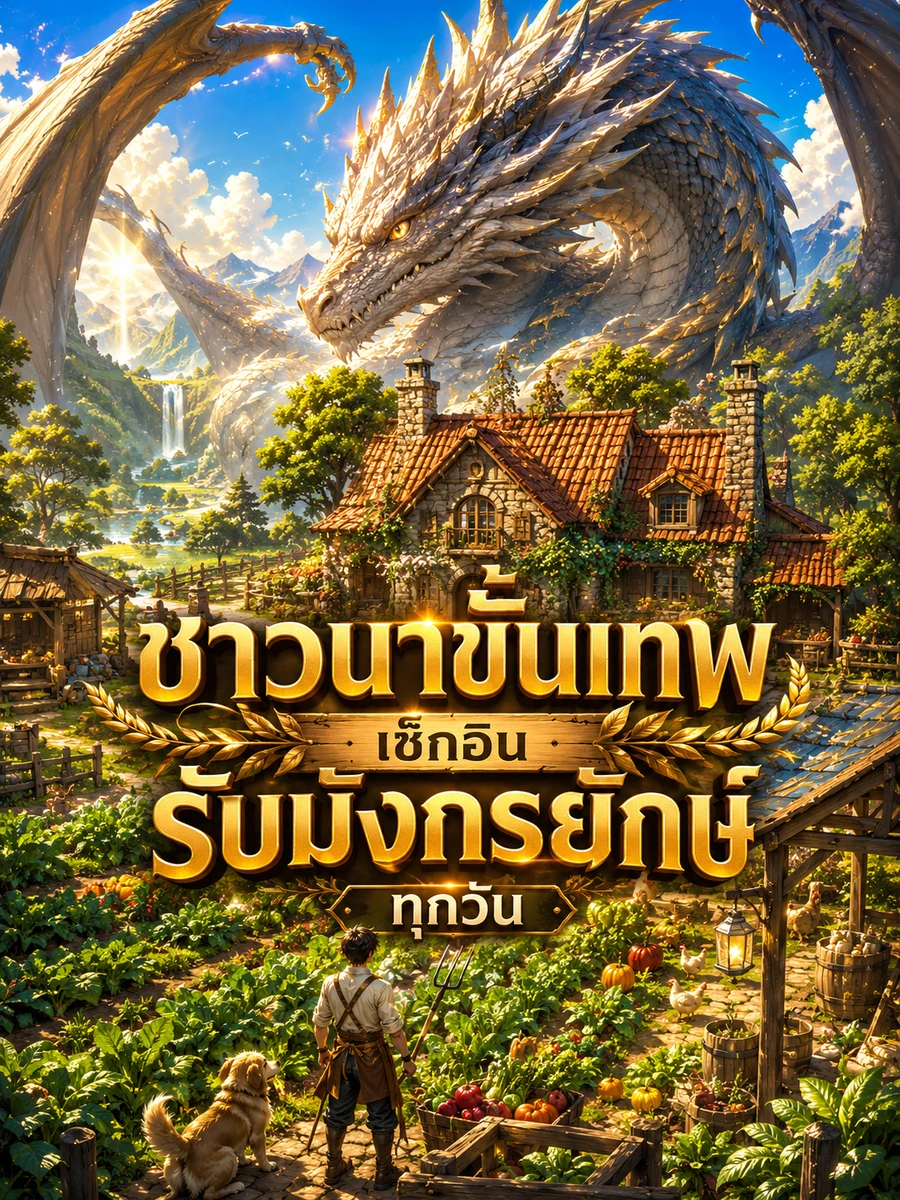ปก ชาวนาขั้นเทพ: เช็กอินรับมังกรยักษ์ทุกวัน