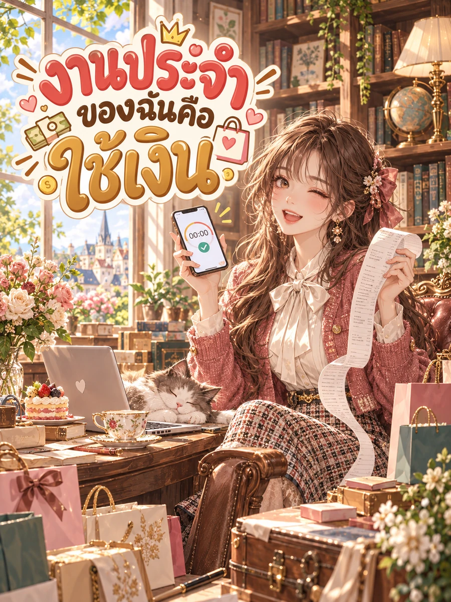ปก [จบแล้ว]งานประจําของฉันคือใช้เงิน