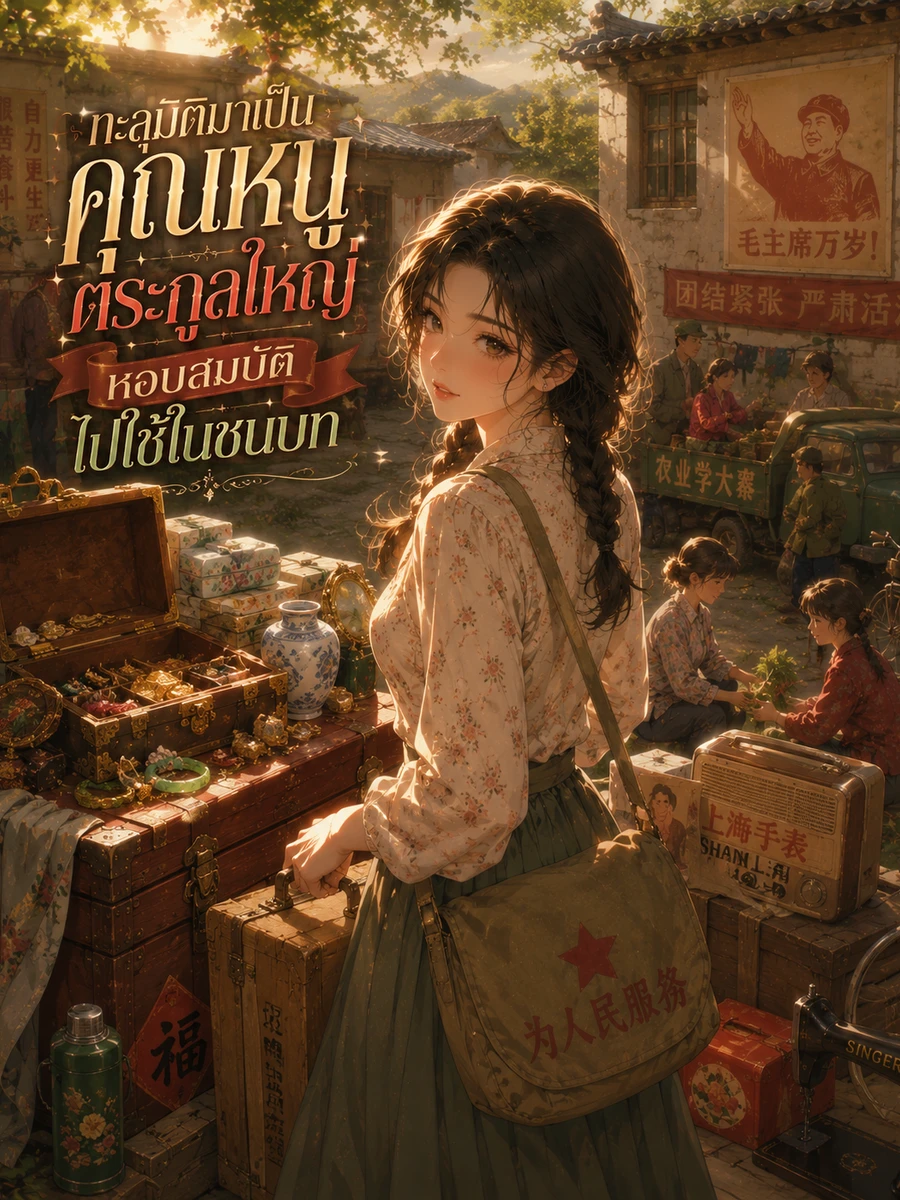ปก ทะลุมิติมาเป็นคุณหนูตระกูลใหญ่ หอบสมบัติไปใช้ในชนบท