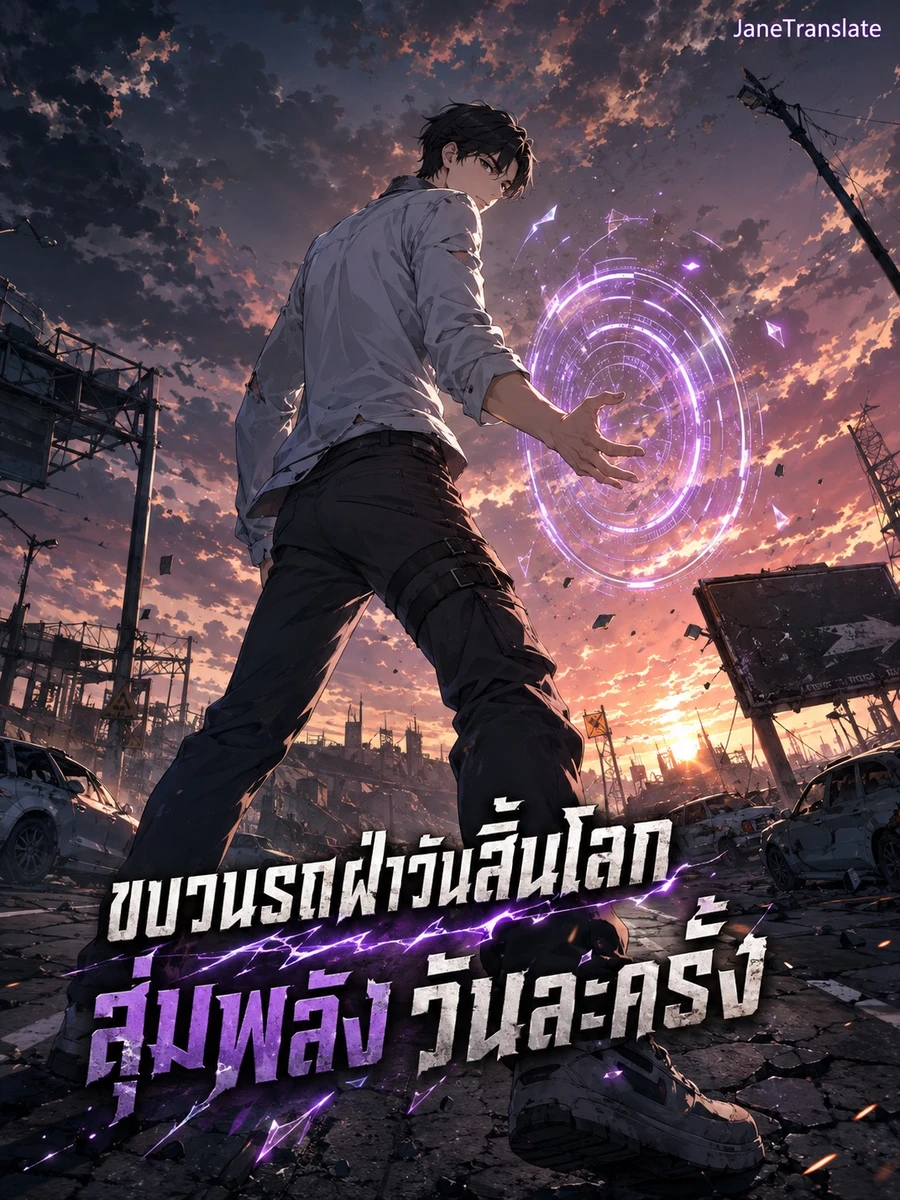 ปก ขบวนรถฝ่าวันสิ้นโลก สุ่มพลังวันละครั้ง